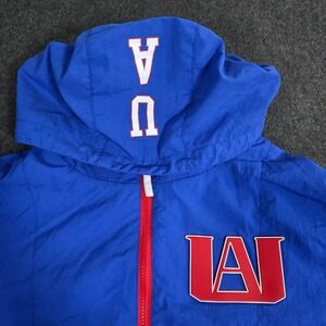 My Hero Academia UA High School Windbreaker Jacket Anime Manga Blue Red Large